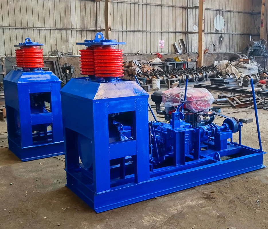 矿山场景中的行星手刹卷扬机